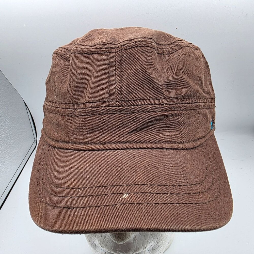 Kooringal Brown Cotton Cap Adjustable One Size Casual Outdoor Hat Lightweight